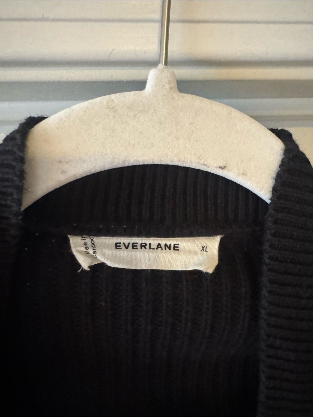 Everlane Button-Front Cotton Ribbed Cardigan - Picture 2 of 2